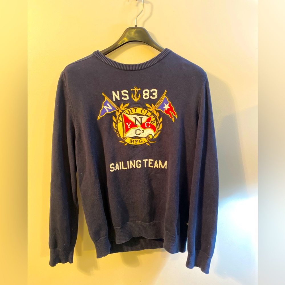 EUC Nautica Knit Sweater Navy Blue Men’s Large